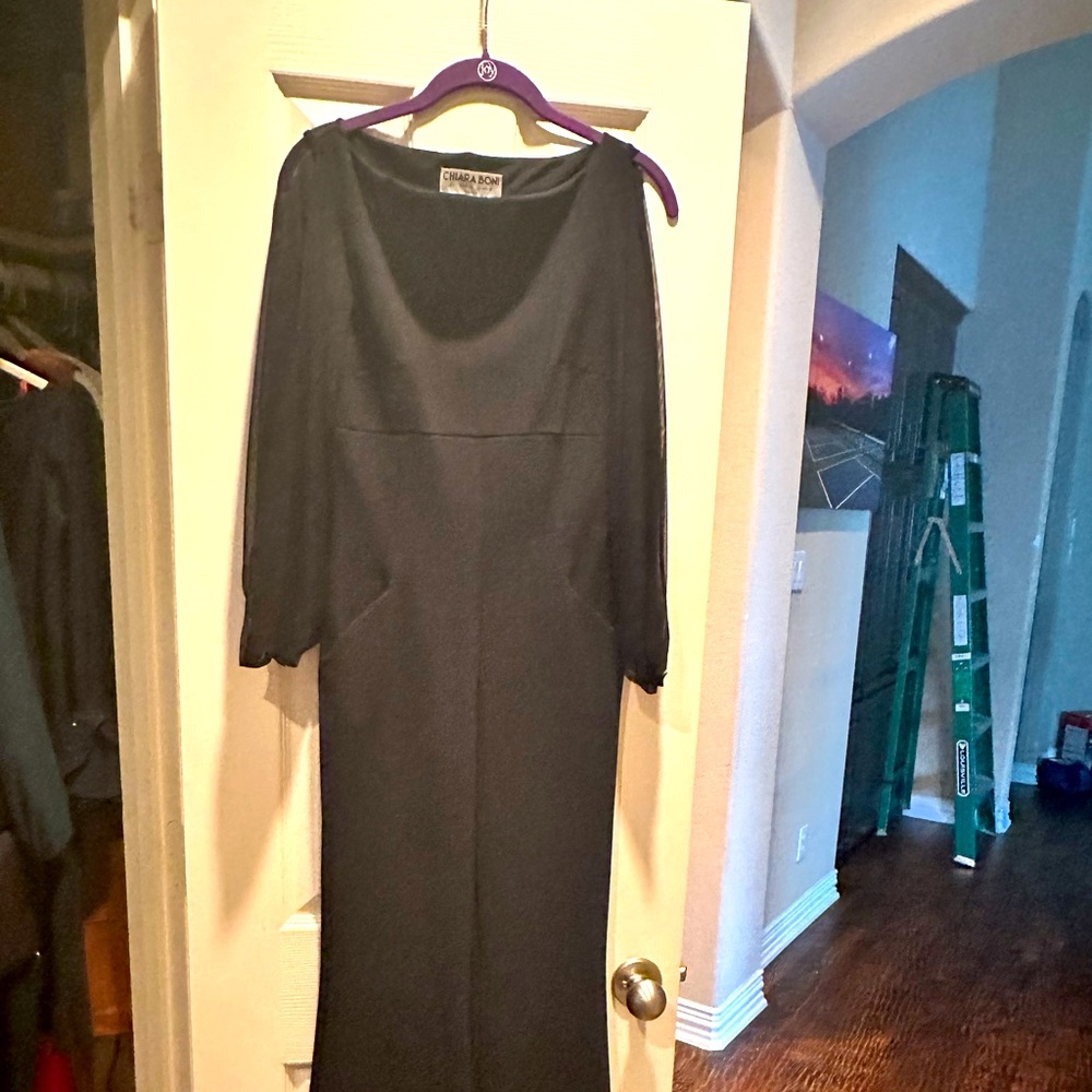 Chiara Boni Couture - Black Jumpsuit - Worn Once. Wide legs and fabulous!